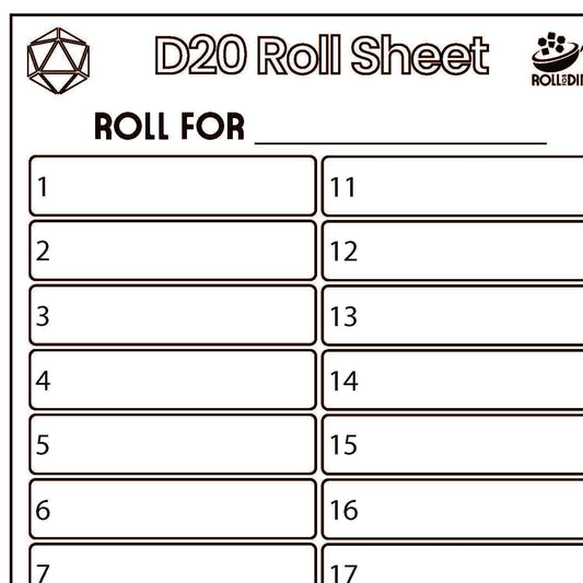 Free Download: Roll Sheets