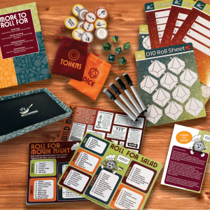 All items of the roll for dinner kit