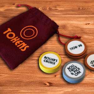Roll for Dinner Tokens with token bag