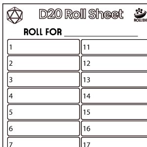 Free Download: Basic Roll Sheets
