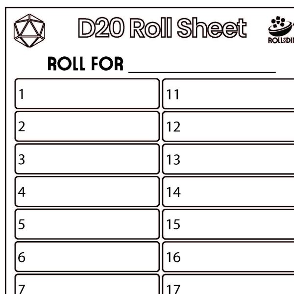 Free Download: Basic Roll Sheets